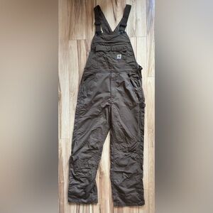 Brown Carhartt Force Extreme overalls 34x32